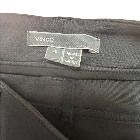 Vince Women Pants Taper Leg Zipper Button Equestrian charcoal, gray size 4 - Picture 7 of 13